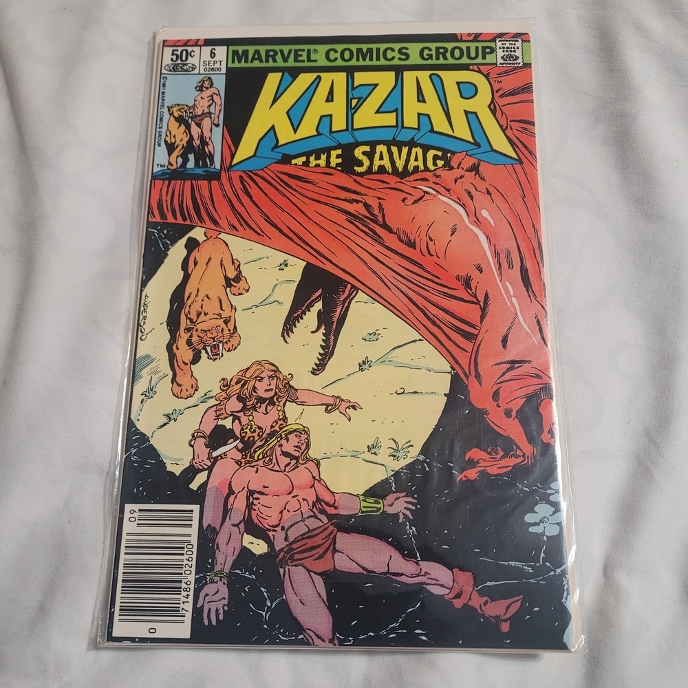 Marvel Comics Ka-Zar The Savage Comic Book Vintage #6